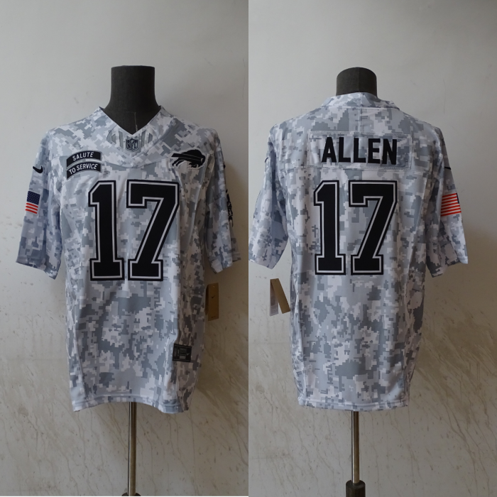 Dallas Cowboys Jersey Navy Salute NO.17 ALLEN
