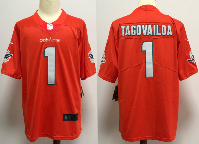 Miami Dolphins Jersey Orange NO.1 TAGOVAILOA
