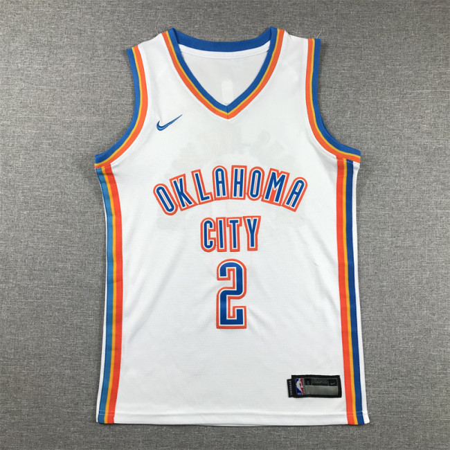 Oklahoma City Kids Jersey White Association Edition 22/23 NO.2 GILGEOUS-ALEXANDER