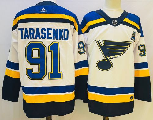 St. Louis Blues Home Breakaway Player Jersey White NO.91 TARASENKO