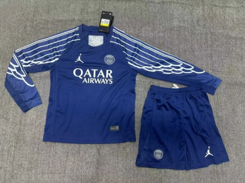 Paris Saint Germain Fourth Long Sleeve Kids Suit 24/25