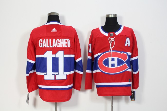 Montreal Canadiens Home Breakaway Jersey Red NO.11 GALLAGHER