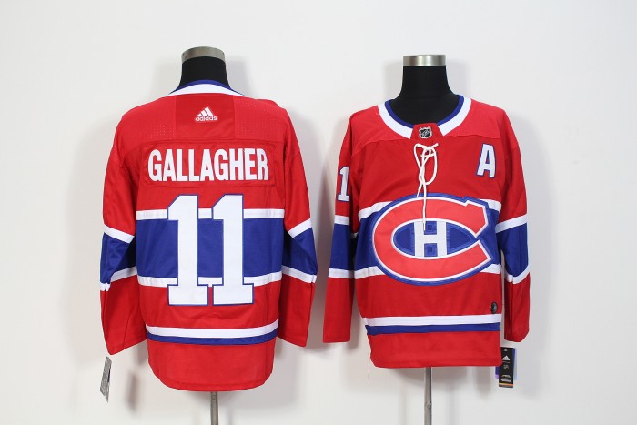 Montreal Canadiens Home Breakaway Jersey Red NO.11 GALLAGHER