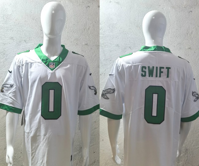 Philadelphia Eagles Jersey Retro Edition White 2023 NO.0 SWIFT