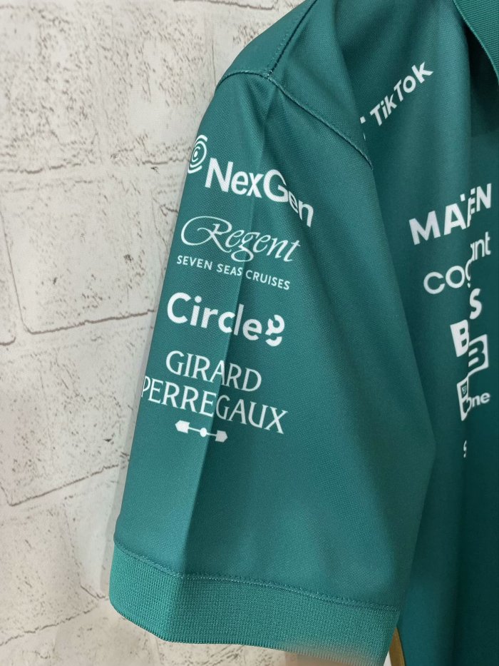 2025 Aston Martin Polo Shirt Green NO Number