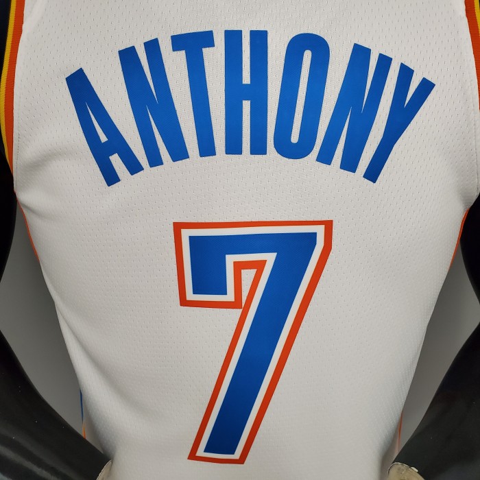 Carmelo Anthony Oklahoma City Thunder Swingman Jersey White