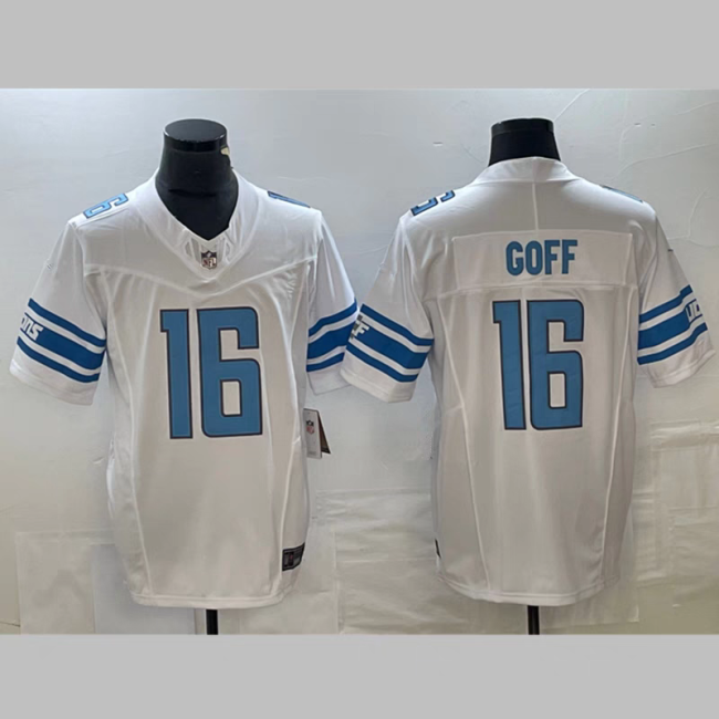 Detroit Lions Jersey White NO.16 GOFF