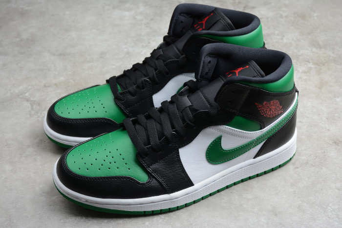 Air Jordan 1 Mid 'Pine Green' / 'Green Toe' 554724-067