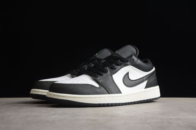 Air Jordan 1 Low Black/Electric Green DO8244-003