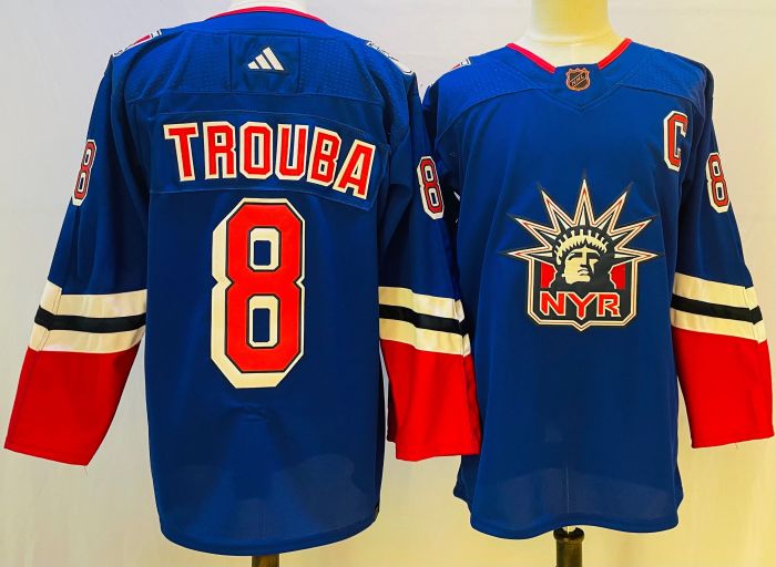 New York Rangers Jersey Reverse Retro 2.0 Blue 22/23 NO.8 TROUBA