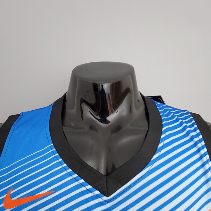 Carmelo Anthony Oklahoma City Thunder City Edition Swingman Jersey Black