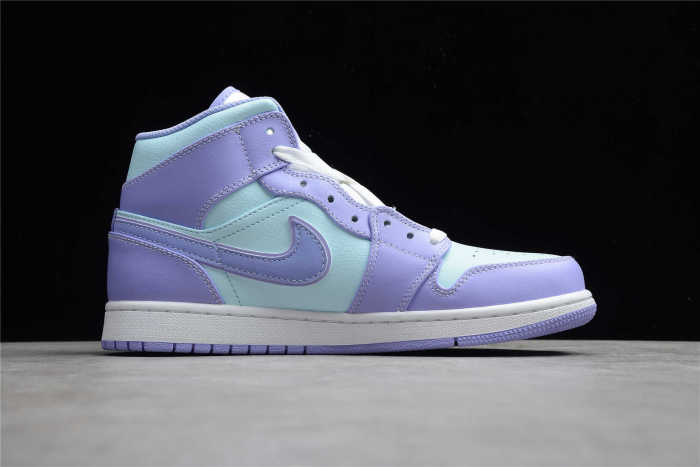 Air Jordan 1 Mid Purple Aqua 554724-500