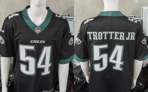 Philadelphia Eagles Black 2023 NO.54 TROTTER JR
