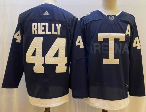 Toronto Maple Leafs Jersey Retro Blue 2022 NO.44 RIELLY