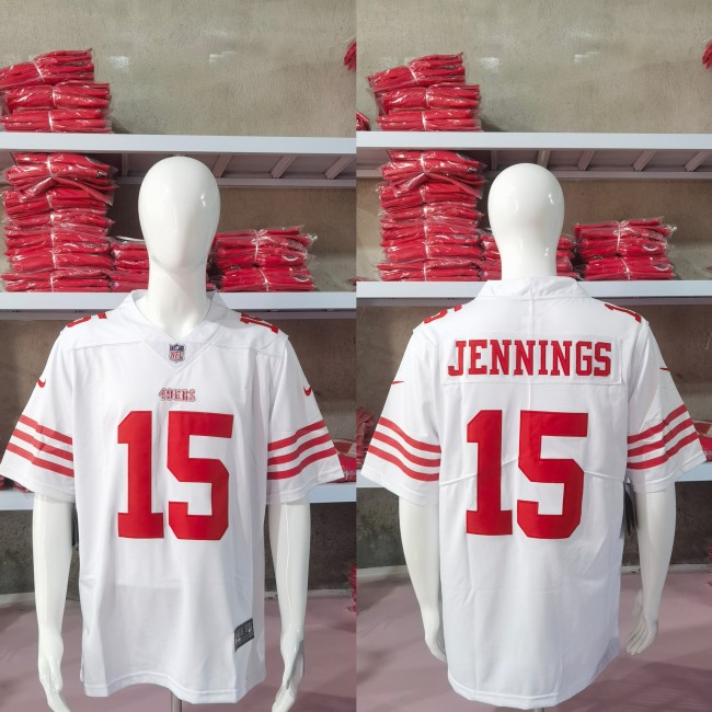 San Francisco 49ers Jersey Limited Editio White NO.15 JENNINGS