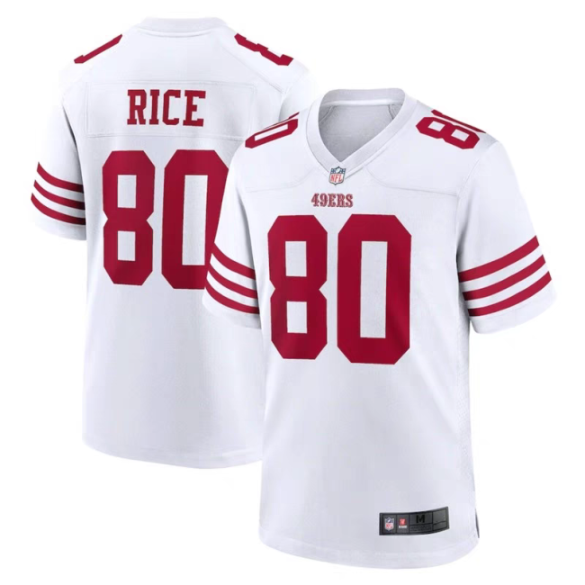 San Francisco 49ers Jersey Limited Editio White NO.80 RICE