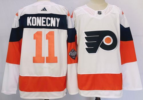 Philadelphia Flyers 2024 Stadium Series Jersey White NO.11 KONECNY
