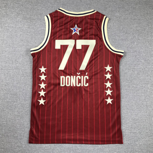 All-Star Kids Jersey Red special edition 2024 NO.77 Dončić