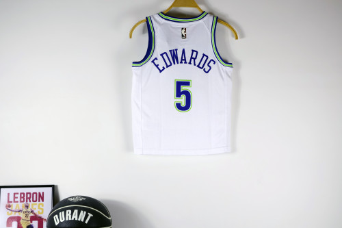Minnesota Timberwolve Kids Jersey Classic Edition 23/24 NO.5 EDWARDS