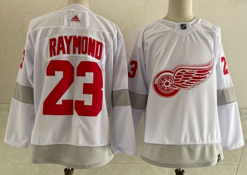 Detroit Red Wings Home Jersey White 2024 NO.23 RAYMOND