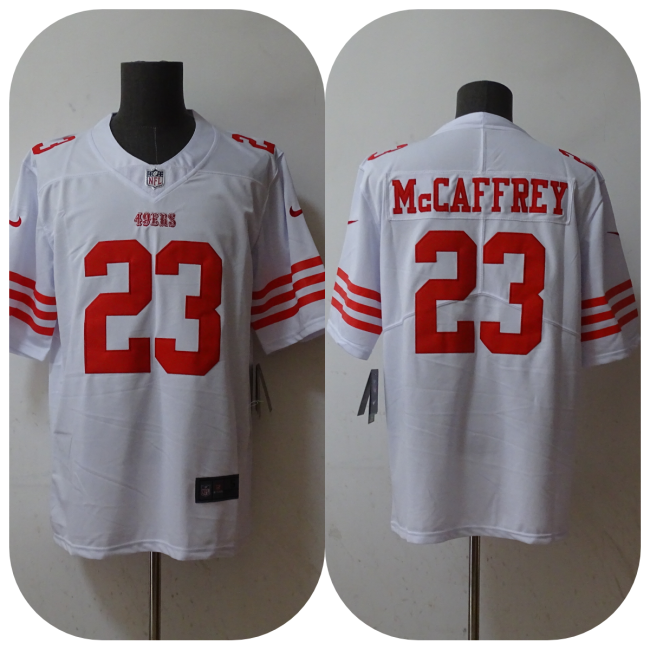 San Francisco 49ers Jersey Limited Editio White NO.23 McCAFFREY