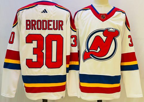 New Jersey Devils Jersey Retro 2.0 White NO.30 BRODEUR
