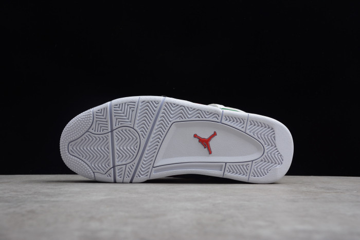 Air Jordan 4 GG White/Green-Red-Gold 308599-111
