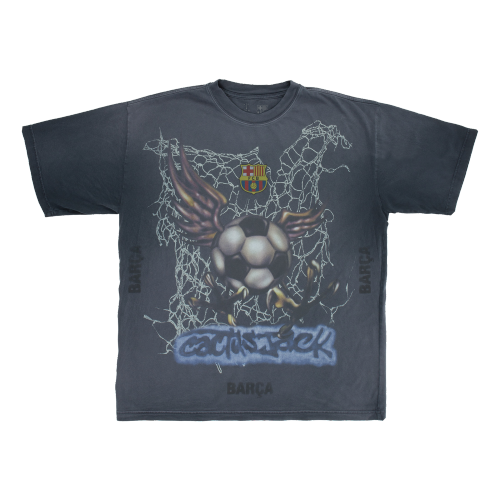 Barcelona X TRAVIS SCOTT Limited Edition WASHED SPRAY LOGO TEE