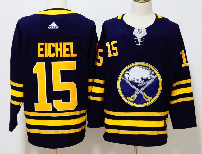 Buffalo Sabres Home Player Jersey Navy NO.15 EICHEL