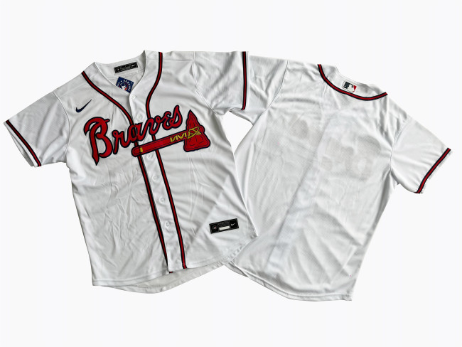 Atlanta Braves Jersey White Fan Version NO Number