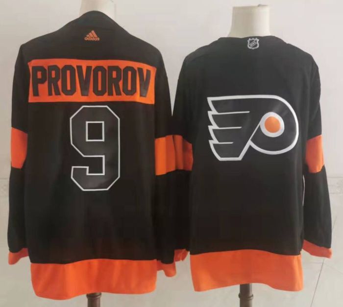 Philadelphia Flyers Home Alternate Player Jersey Black NO.9 PROVOROV