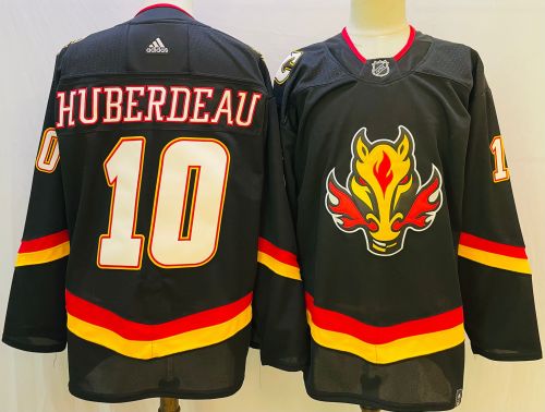 Calgary Flames Jersey Reverse Retro Special Edition 20/21 Black No.10 HUBERDEAU