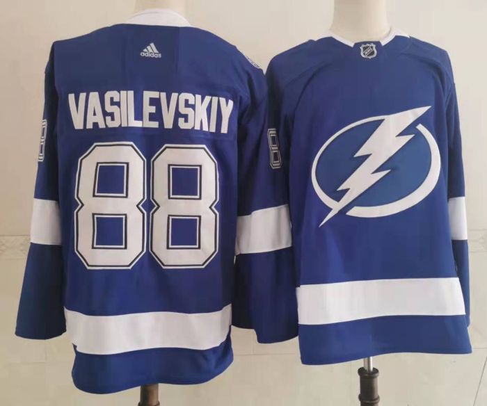 Tampa Bay Lightning Alternate Player Jersey Blue NO.88 VASILEVSKIY