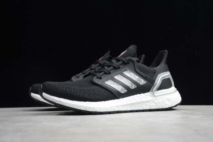 Ultra Boost 20 Consortium Core Black Silver Cloud White EG0766