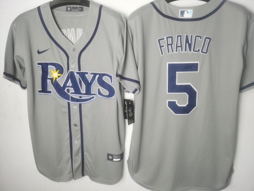 Tampa Bay Rays Jersey Grey Fan Version NO.5 FRANCO