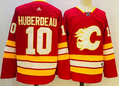 Calgary Flames Breakaway Home Jersey Red No.10 HUBERDEAU