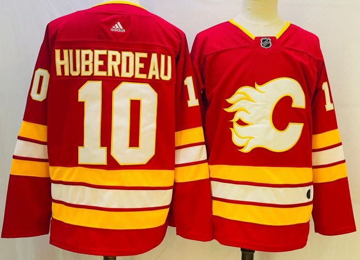 Calgary Flames Breakaway Home Jersey Red No.10 HUBERDEAU