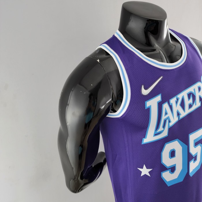 Juan Toscano-Anderson Los Angeles Lakers 75th Anniversary 2022 City Edition Swingman Jersey Purple