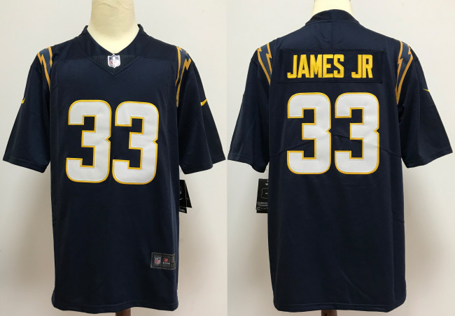 Los Angeles Chargers Alternate Jersey Black NO.33 JAMES JR