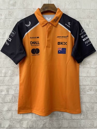 2025 McLaren POLO Shirt Orange NO.81 Piastri