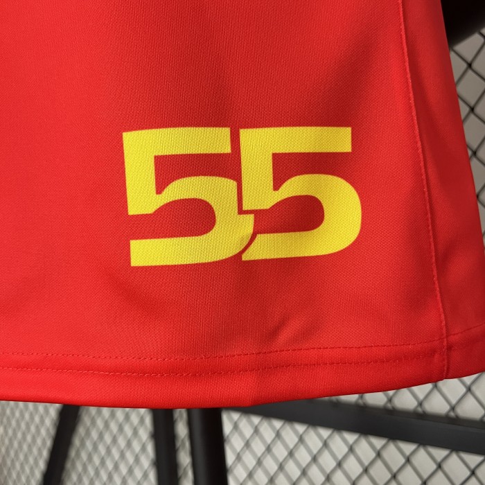 2024 Ferrari Racing T-Shirt Red NO.55