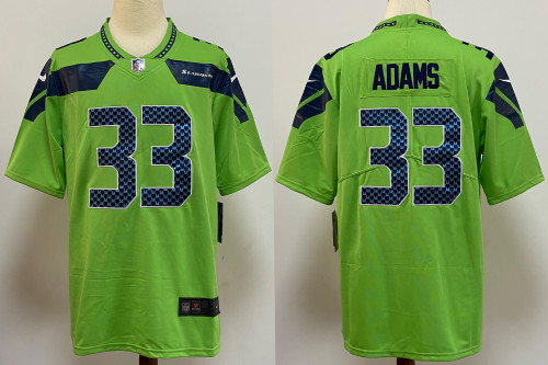 Seattle Seahawks Game Jersey Green NO.33 ADAMS