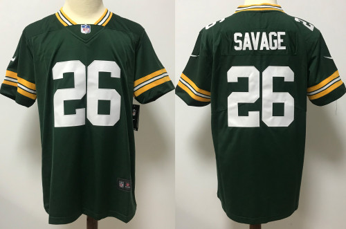 Green Bay Packers Jersey Replica Green 1996 NO.26 SAVAGE