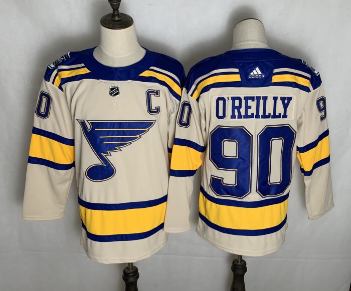 St. Louis Blues 2022 Winter Classic Player Jersey White NO.90 O’REILLY