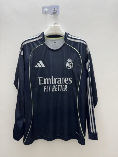Real Madrid Away Man Long Sleeve Jersey 25/26