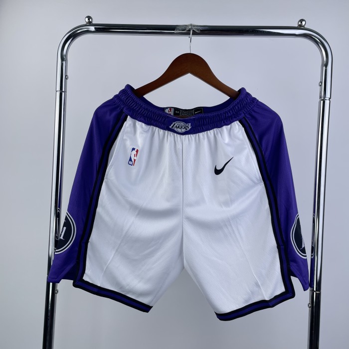 Los Angeles Lakers Team Basketball Shorts white City Edition 23/24