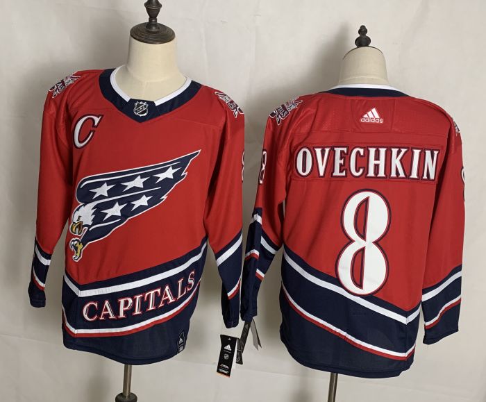 Washington Capitals 50th Anniversary Jersey Red NO.8 OVECHKIN