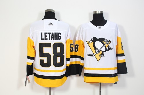 Pittsburgh Penguins Home Jersey White NO.58 LETANG