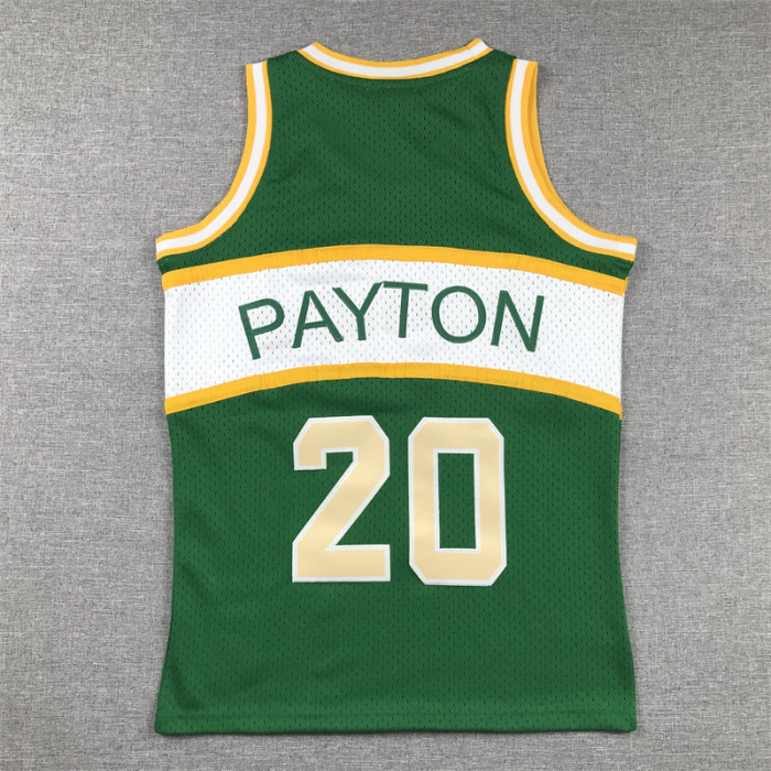 Seattle SuperSonics Kids Jersey Green Classics Edition 94/95 NO.20 PAYTON