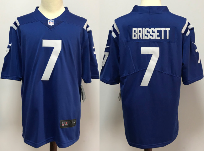 Indianapolis Colts Alternate Jersey Blue NO.7 BRISSETT
